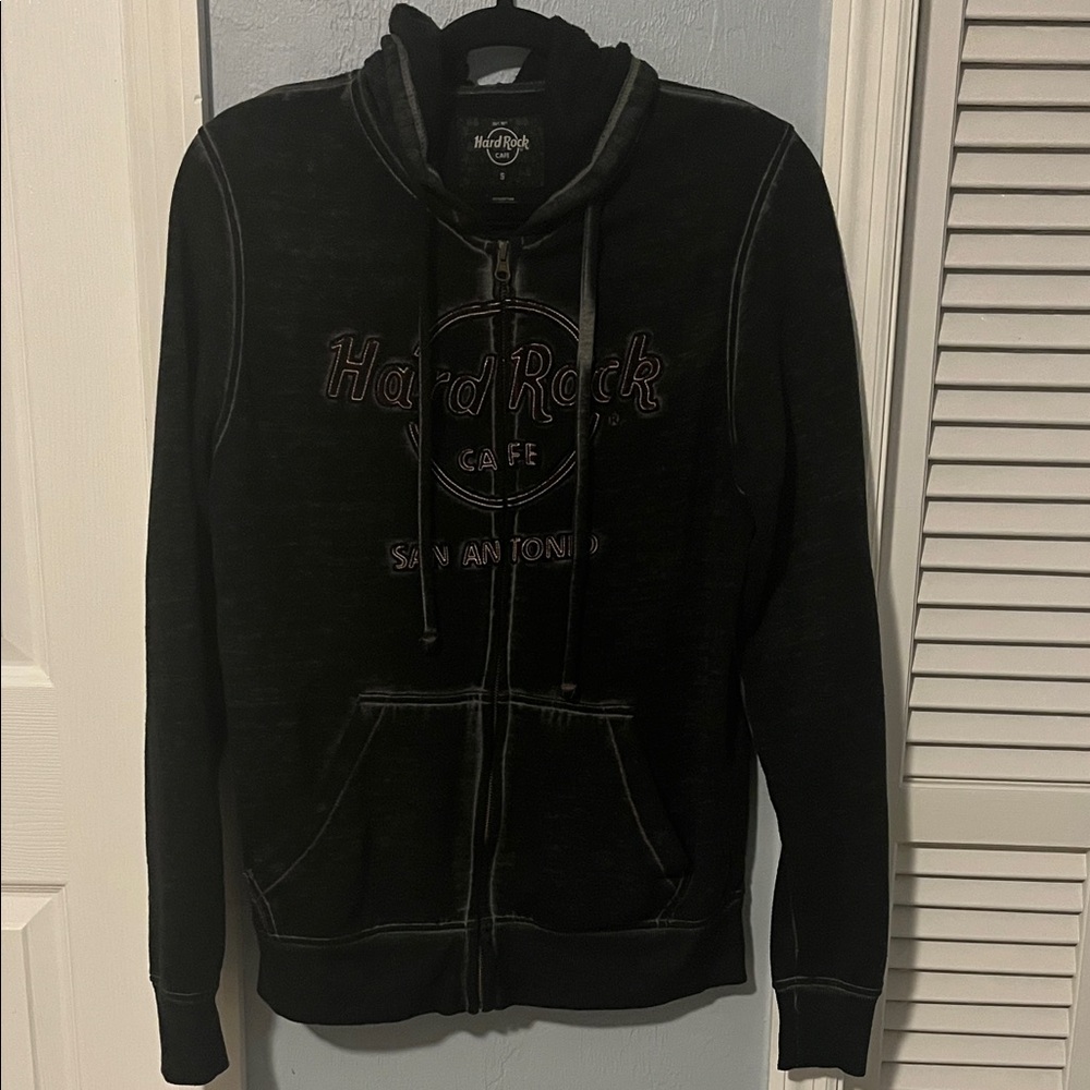 Hard Rock Cafe Black Zip-Up Hoodie